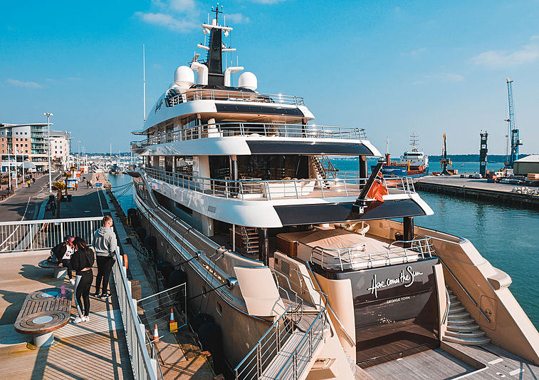 Amels 'Here Comes The Sun' Superyacht in Poole, UK