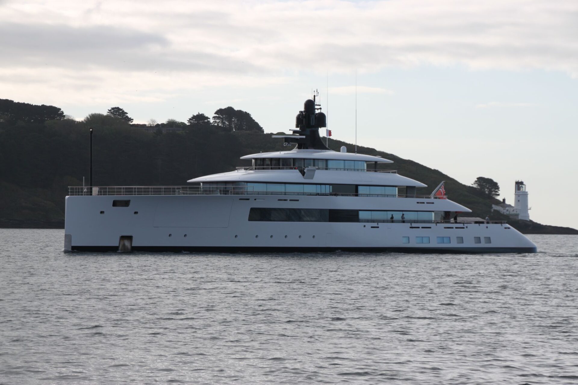 Superyacht in Falmouth