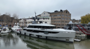 Superyacht at St Katherine Docks