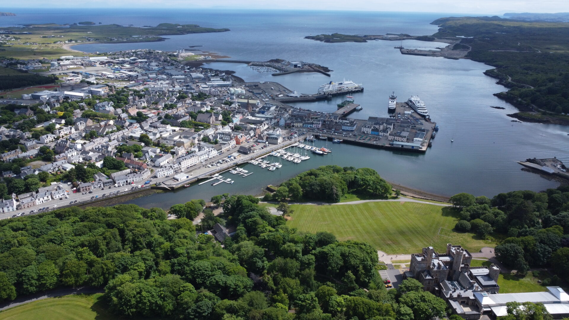 Superyacht in Stornoway